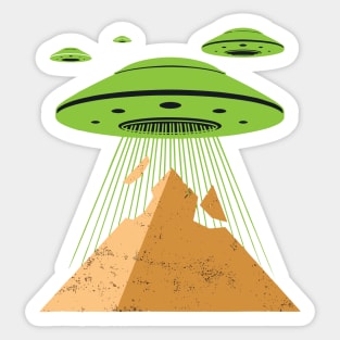 Ancient Alien Theory Novelty Shirt - UFO Conspiracy Sticker